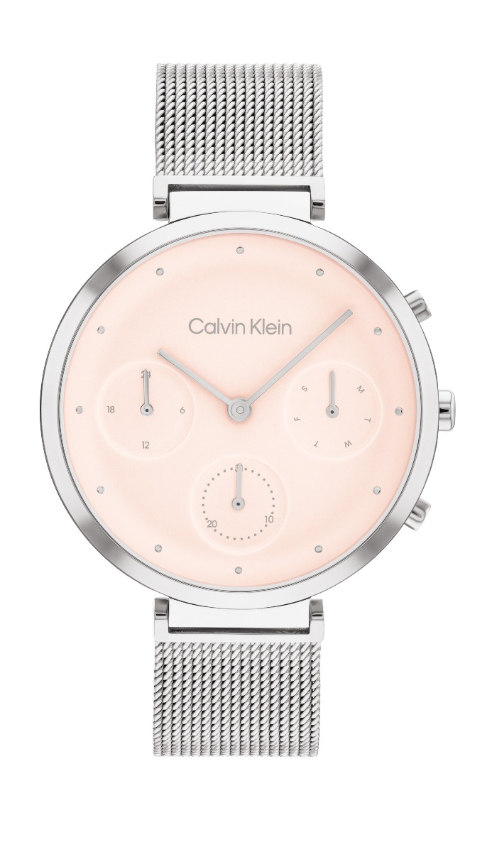 Calvin Klein Minimalistic T-Bar silver blush 25200286