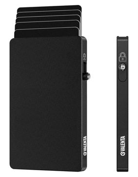 Valenta Cardprotector Aluminium Magsafe Black korttikotelo