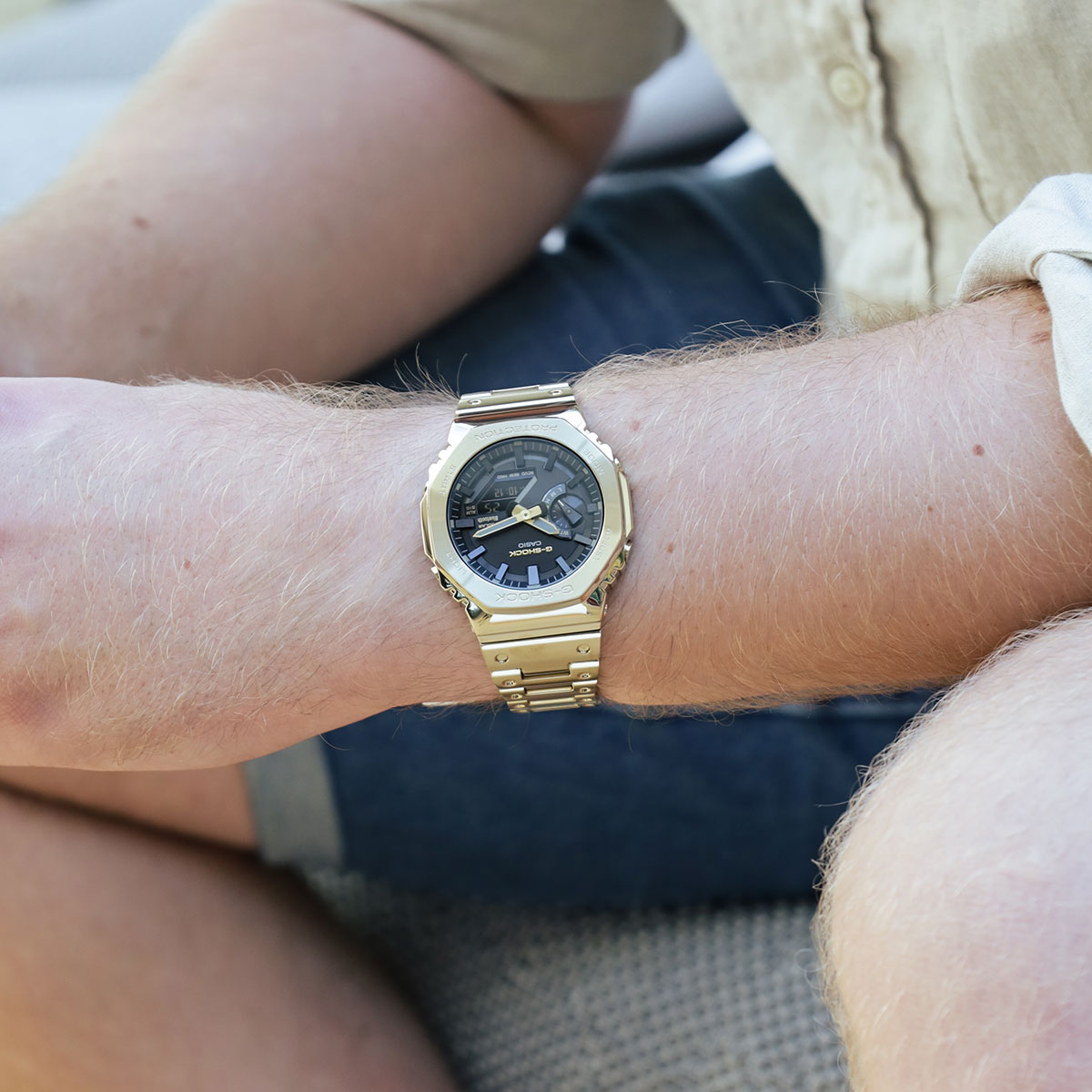Casio G Shock GM B2100GD 9AER Full Metal CasiOak Gold Keskisen