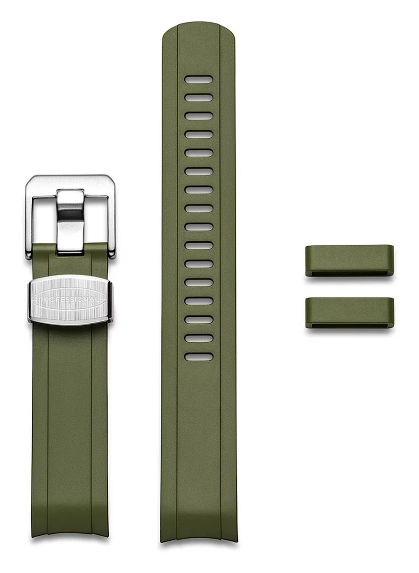 Crafter Blue CB13 Green kumiranneke Seiko Mini Turtle -kelloihin