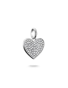 Thomas Sabo Charm Club Connect pavé sydän riipus hela CC1277-051-14
