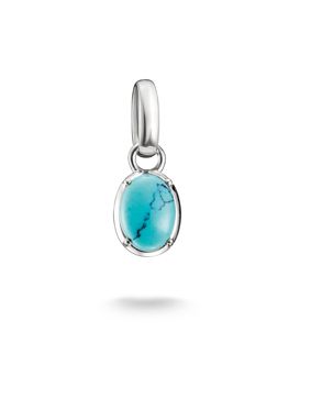 Thomas Sabo Charm Club Connect turkoosi syntymäkivi hela CC1340-404-17