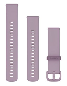 Garmin pikakiinnitteinen orkideanvärinen silikoniranneke 20 mm