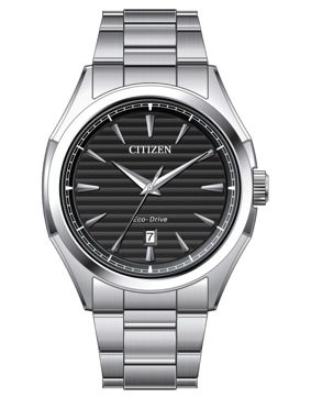 Citizen Classic Elegant Eco-Drive 3 Hands Gents black silver AW1750-85E