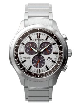 Citizen Eco-Drive Chronograph Super Titanium white AT2530-85A