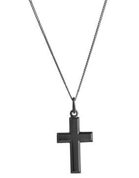 Top Gold hopeinen risti musta 4256653500