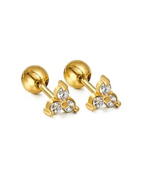 Madoww Clover kullatut korvakorut 5mm