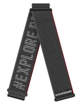 COROS APEX 2 nailonranneke musta 20 mm WAPX2-WB-BLK-N