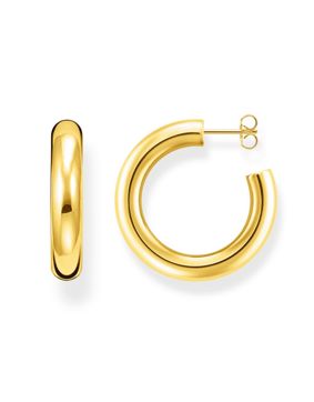 Thomas Sabo Chunky medium hoops 18-karaatin kullatut kreolikorvarenkaat CR636-413-39