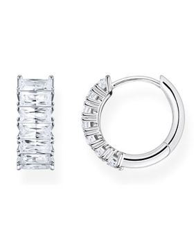 Thomas Sabo korvarenkaat white stones pavé silver CR667-051-14
