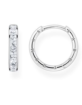 Thomas Sabo korvarenkaat white stones pavé silver CR668-051-14