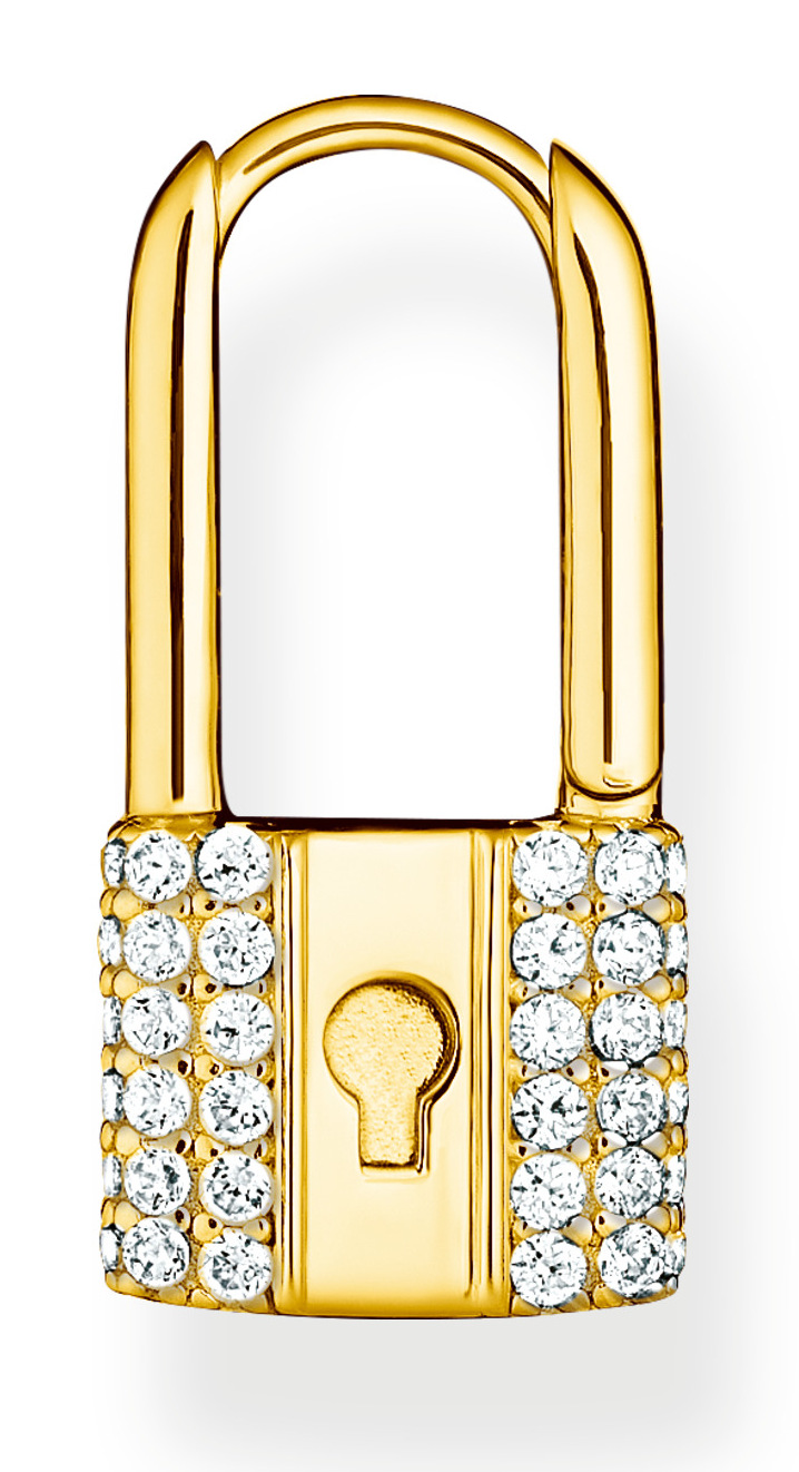 Thomas Sabo Love lock single hoop gold korvakoru CR680-414-14