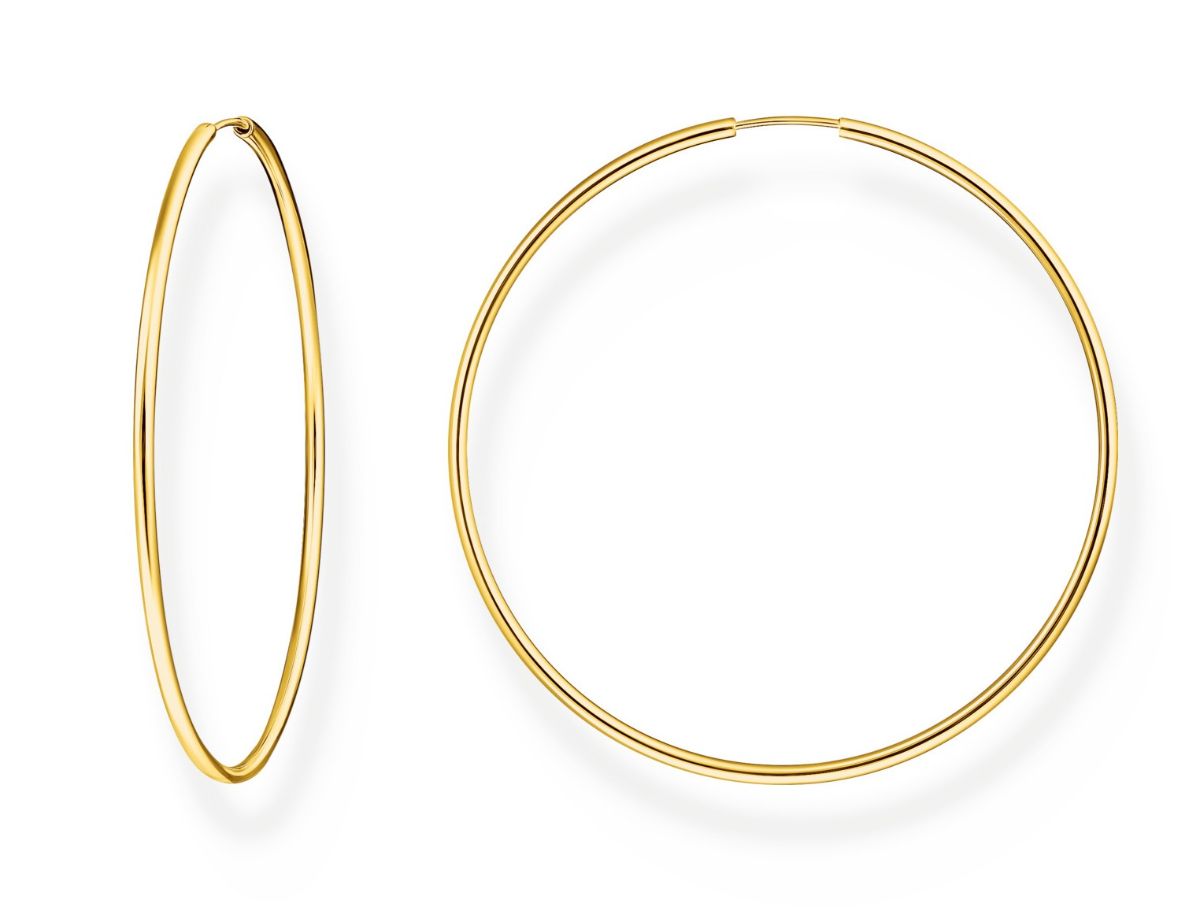 Thomas Sabo Large Hoop 18-karaatin kullatut isot hopeakorvarenkaat CR729-413-39