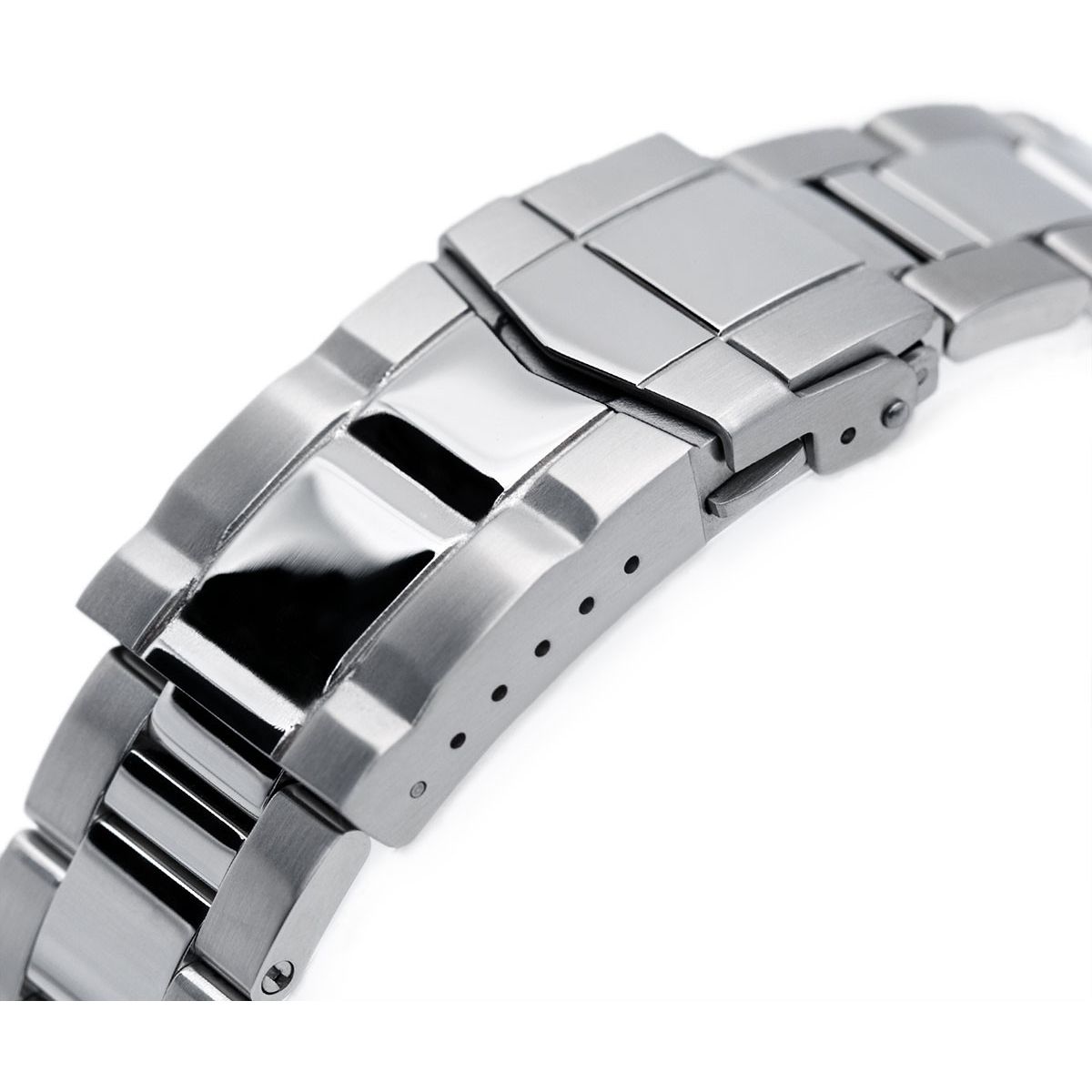 MiLTAT Super-O Boyer teräsranneke Seiko SKX sarjaan SS221805P2S019 -  Keskisen Kello Oy