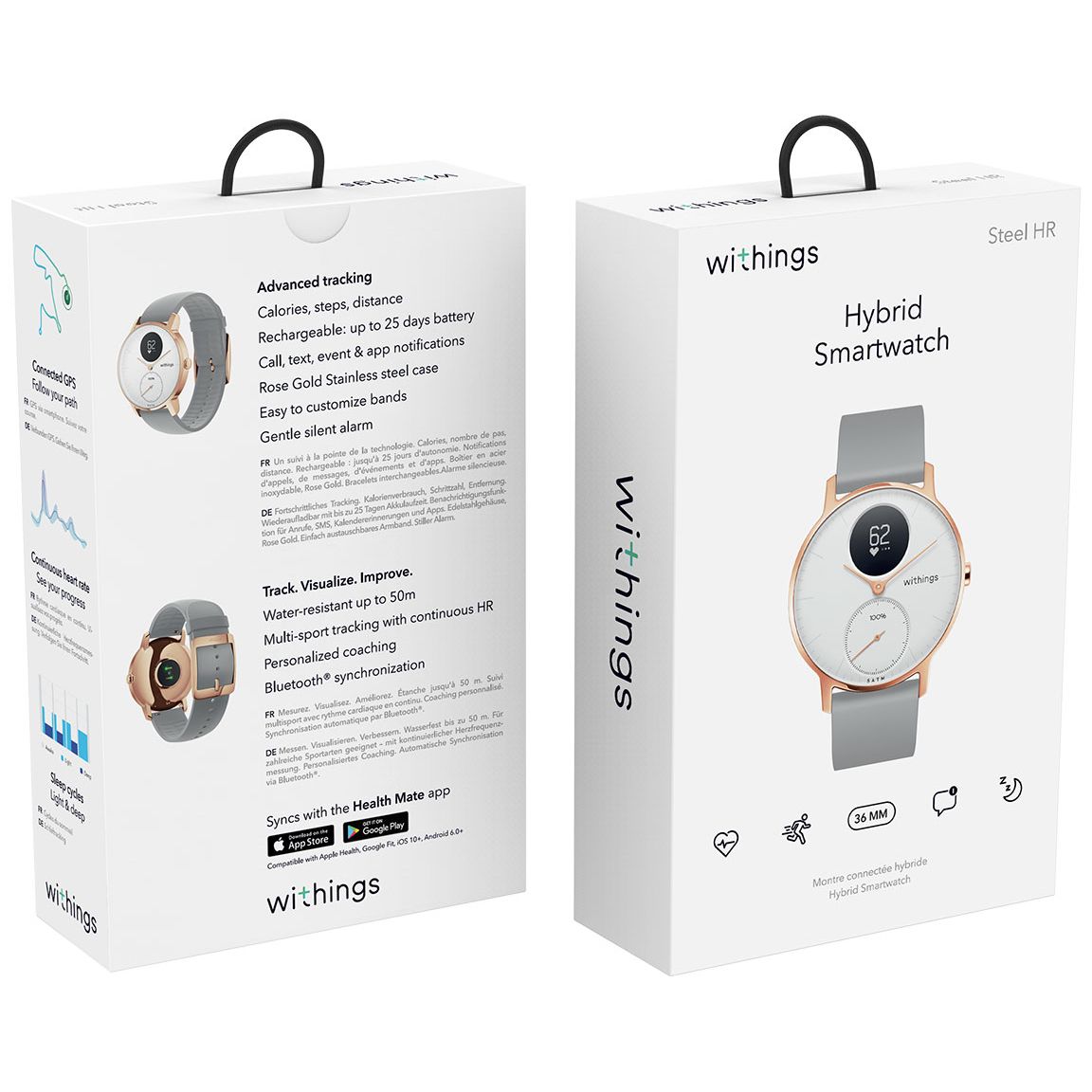 withings steel white