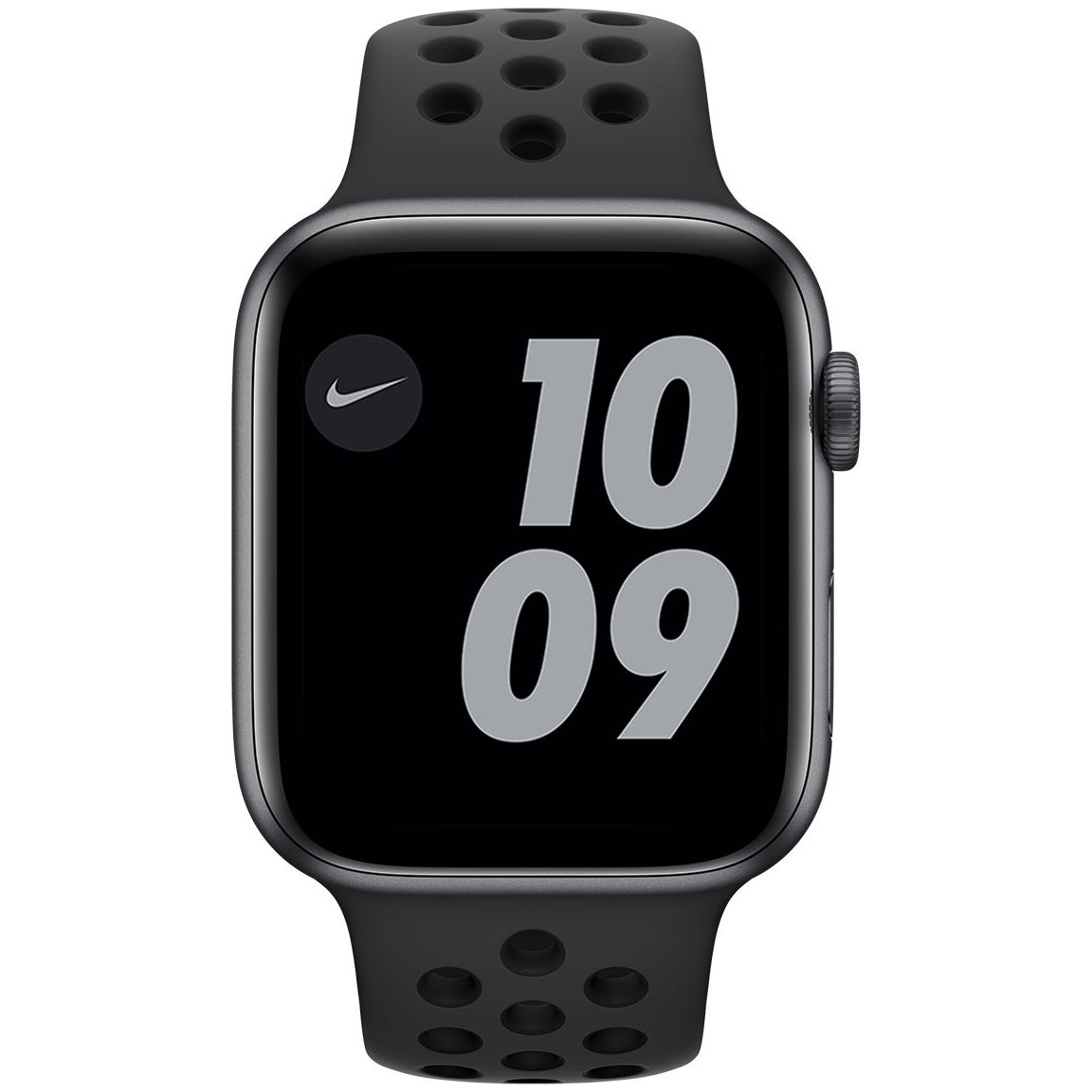 Apple Watch Nike Series 6 GPS tähtiharmaa alumiinikuori 44 mm  antrasiitti/musta Nike urheiluranneke MG173KS/A - Keskisen Kello Oy