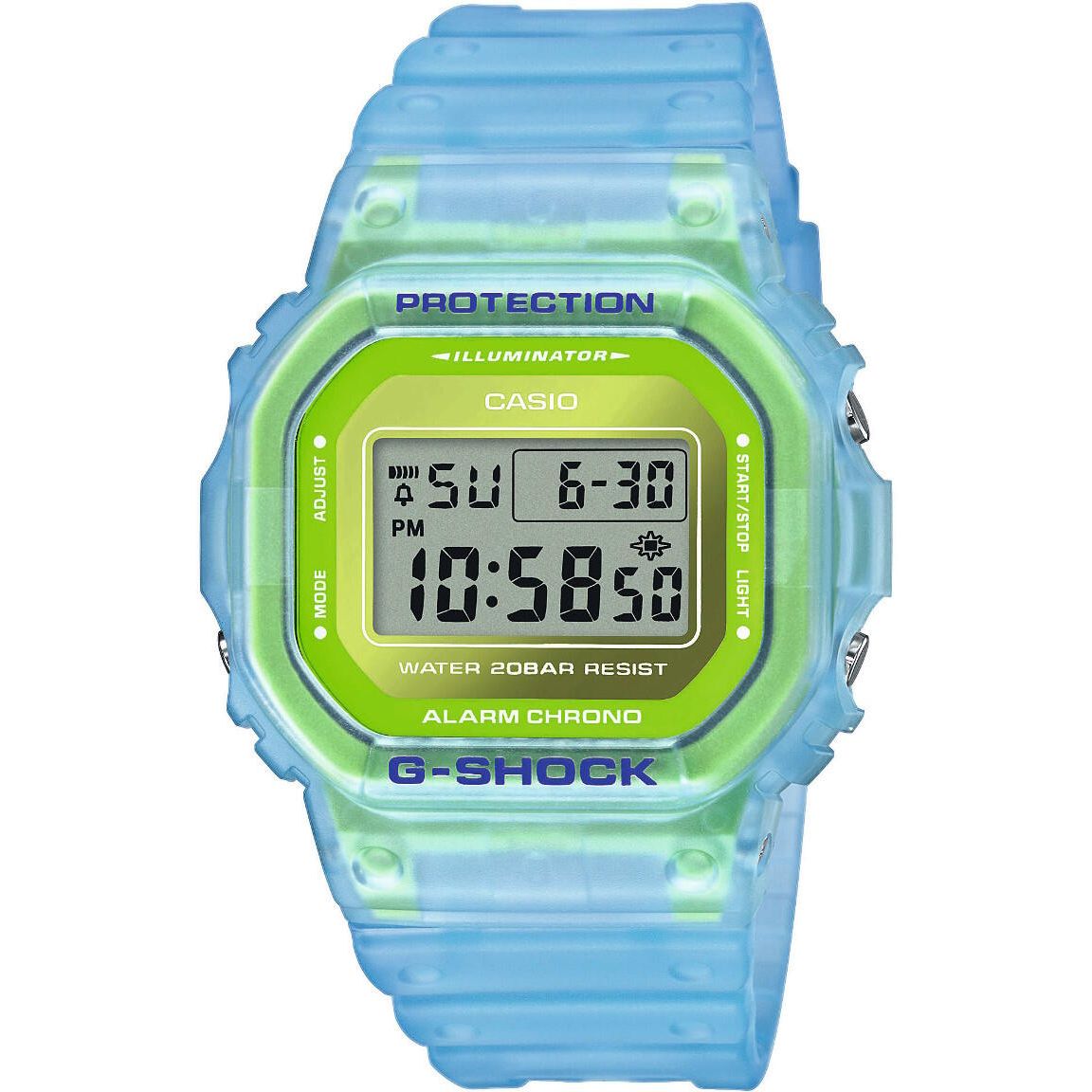 casio digital watch green
