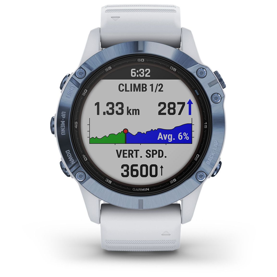 Garmin Fenix 6 Pro Solar Cobalt Blue with Whitestone älykello 010-02410-19  - Keskisen Kello Oy