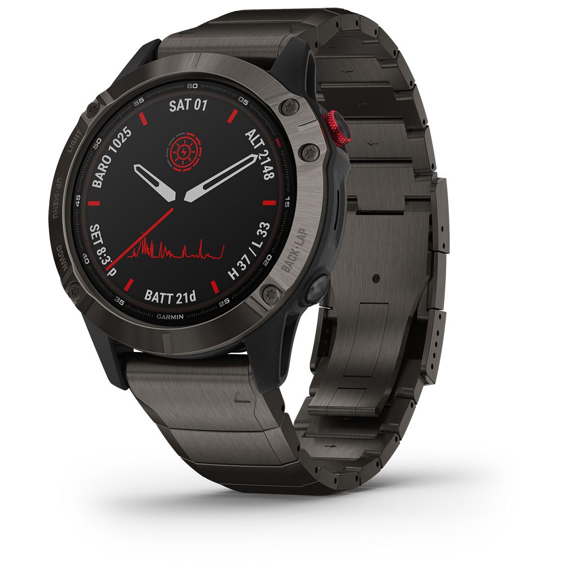 Garmin fenix 6X Pro Solar Titanium black/grey | Varastossa | Edullinen