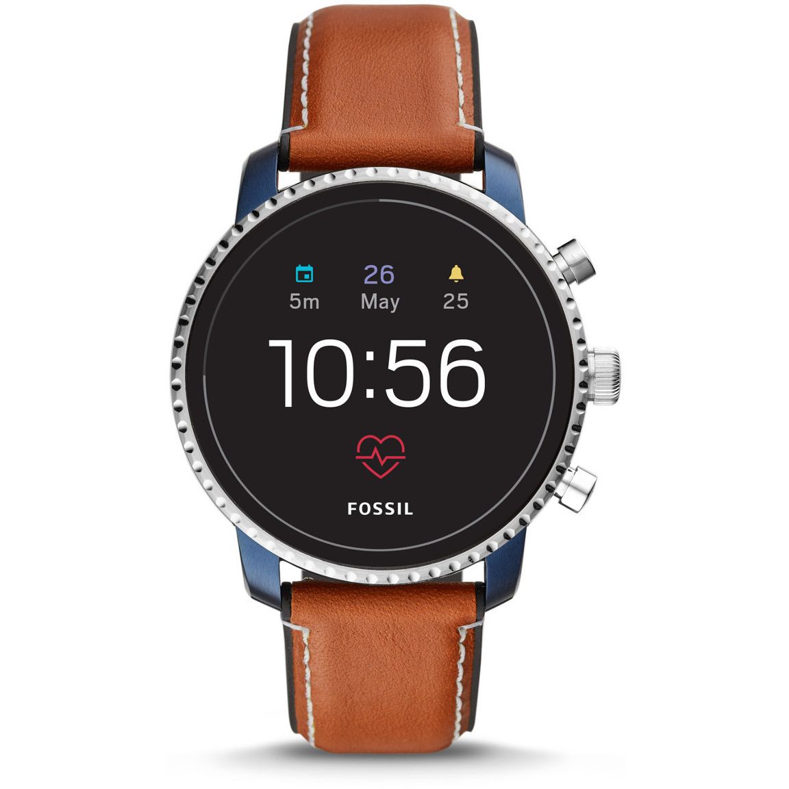 fossil q ftw4016 explorist hr braun