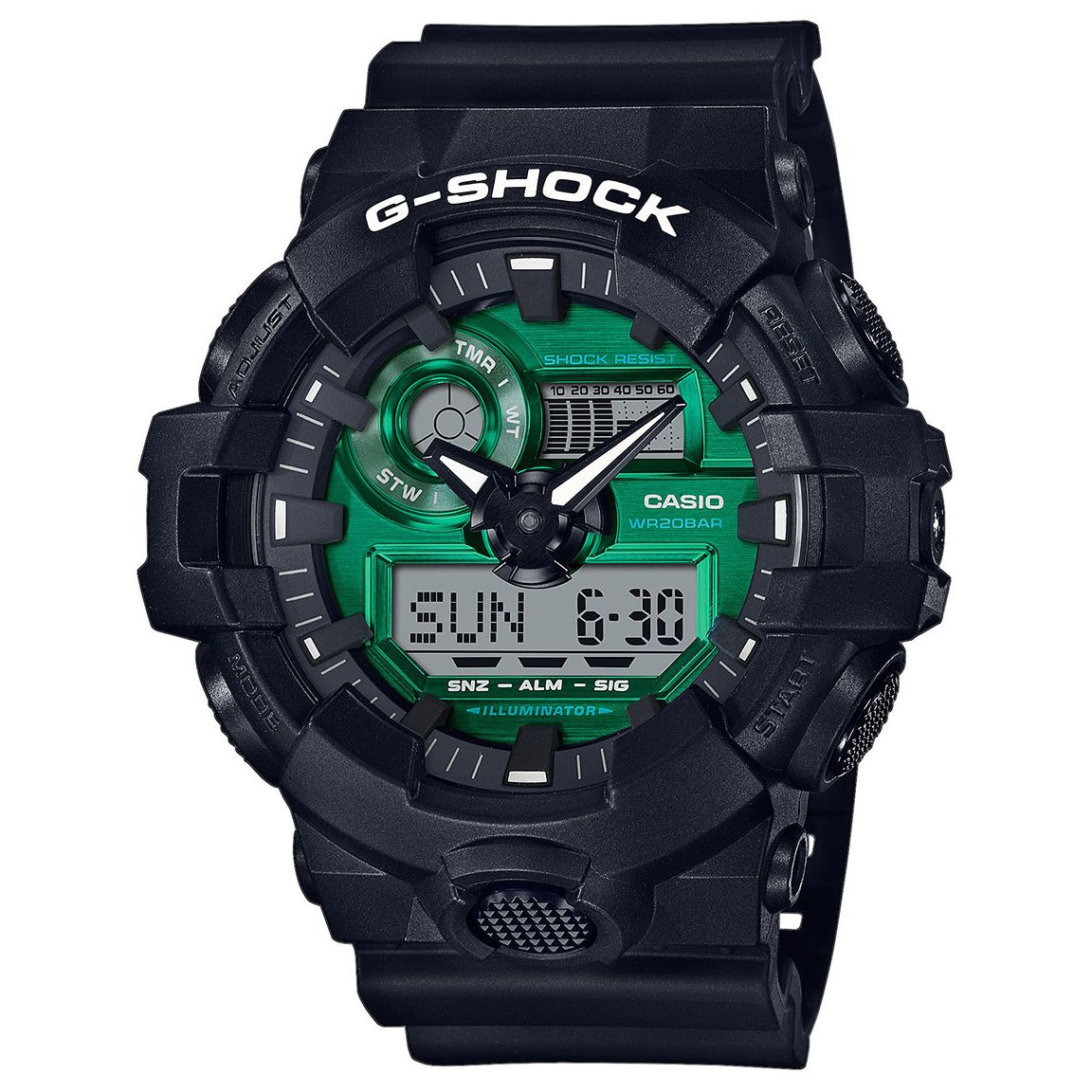 Casio G-Shock Midnight Green GA-700MG-1AER - Keskisen Kello Oy