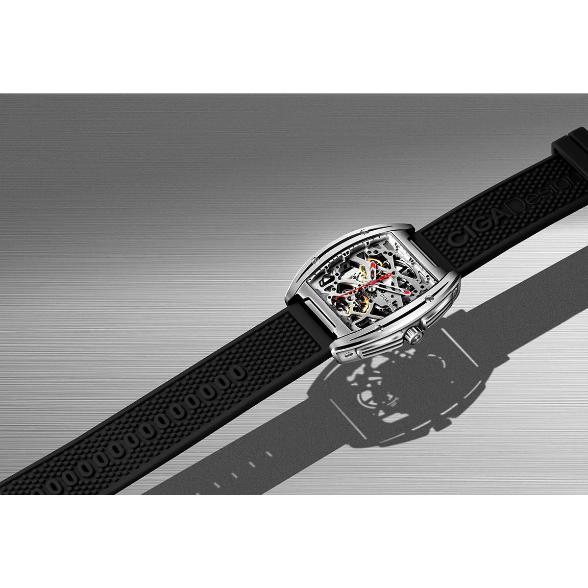 Ciga Design Z031-TITI-W15BK - Orologio Z-Series Edge Titanium Skeleton