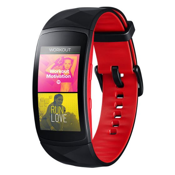 samsung gear fit2 pro small red