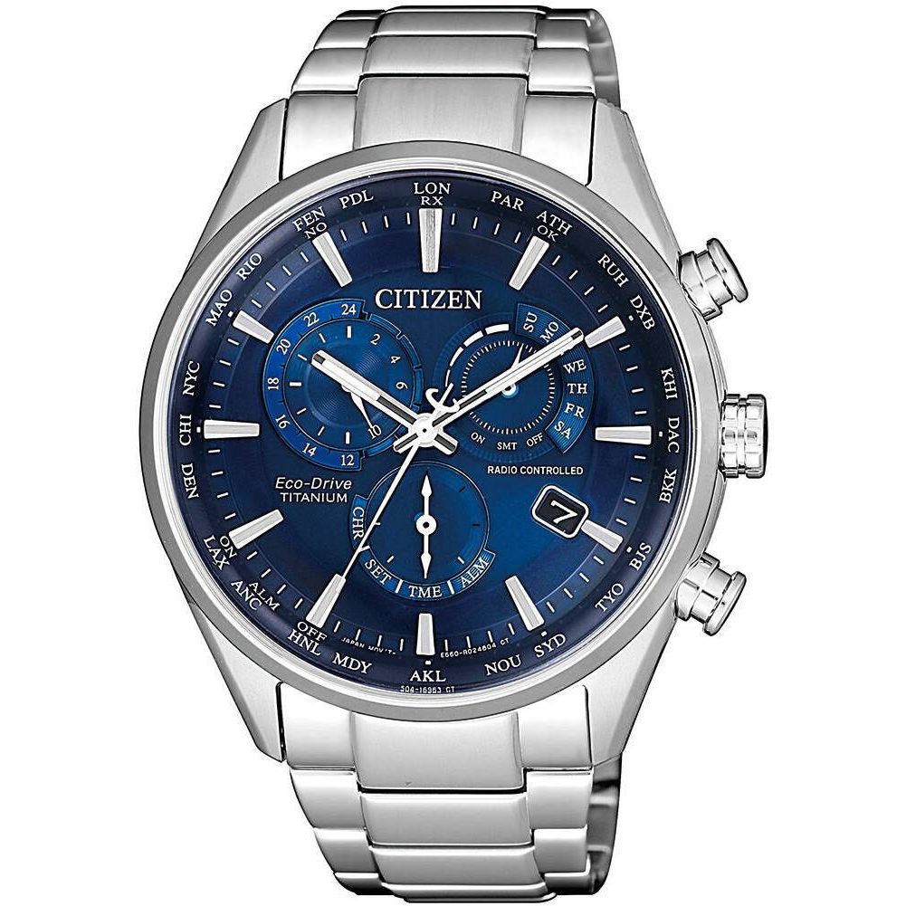 Citizen Eco-Drive Radio-ohjattavat maailman aika AT8113 - 12H Miesten Watch  fi