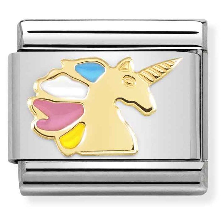 Nomination Classic Gold Symbols Fantasia Unicorn Charm main image 1