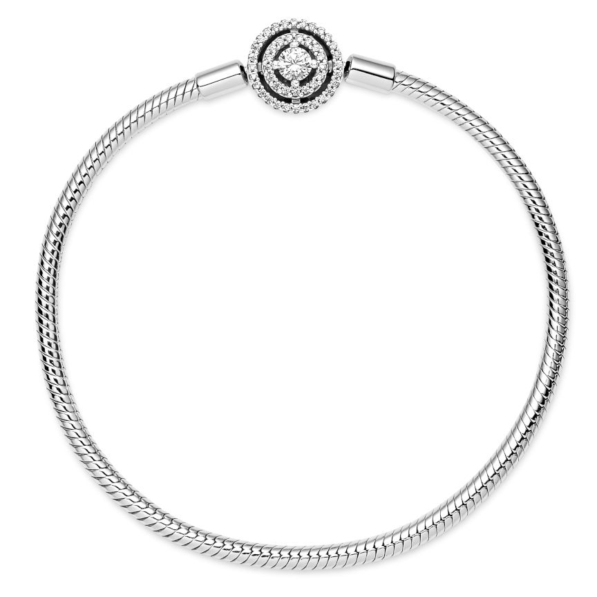 Pandora Moments Halo Snake Chain Bracelet rannekoru 590038C01