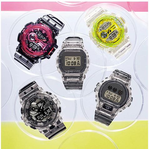 Casio G-Shock Transparent Series Men's Watch, DW-5600SK-1DR | Mukhba