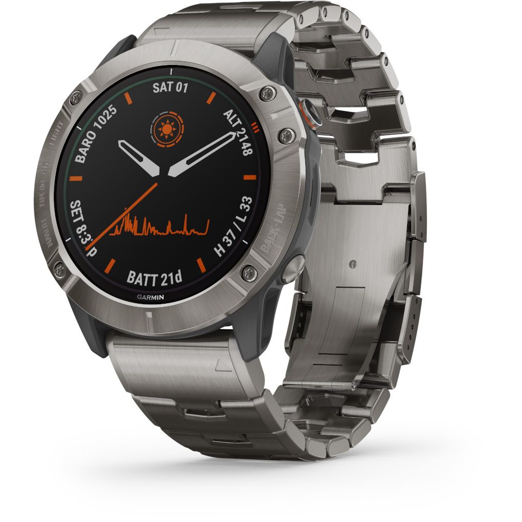 Garmin Fenix 6X Pro Solar Titanium älykello 010-02157-24 - Keskisen Kello Oy