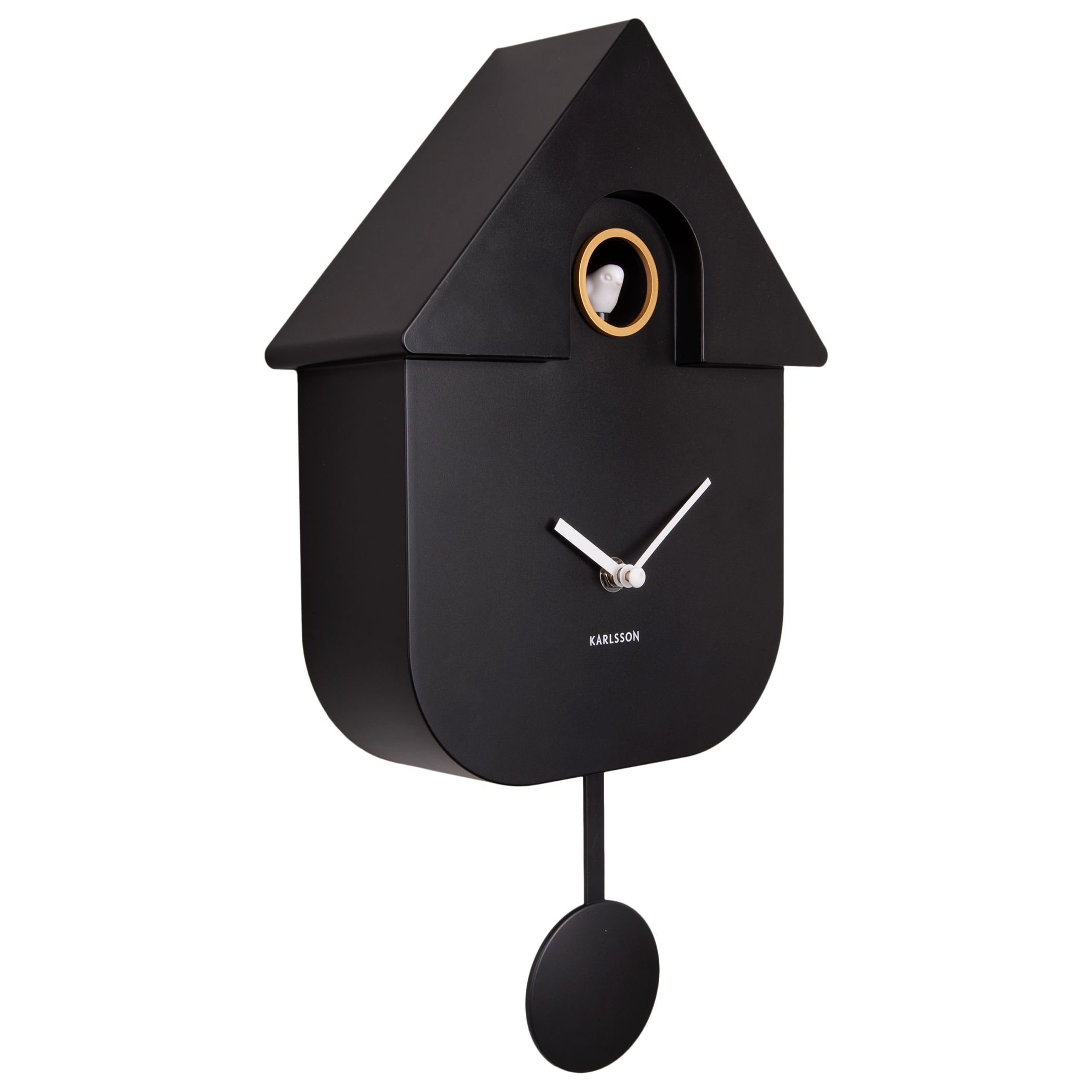 Karlsson Modern Cuckoo KA5768BK seinäkello 41 cm Keskisen Kello Oy