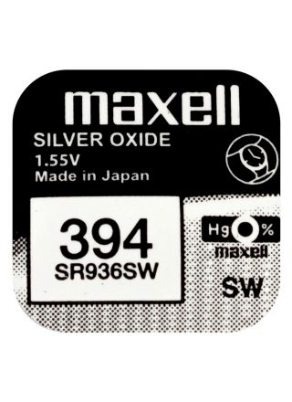 Maxell SR936SW hopeaoksidiparisto 394