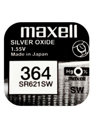 Maxell SR621SW hopeaoksidiparisto 364