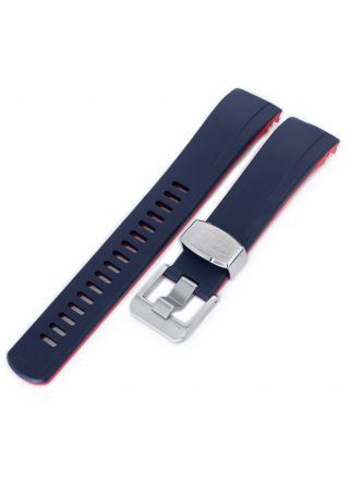 Crafter Blue CB09 Navy/Red kumiranneke Seiko Samurai -kelloihin