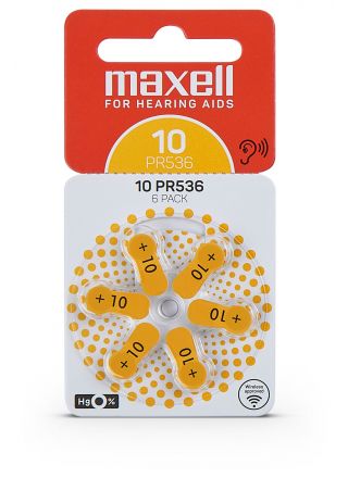 Maxell 10 kuulokojeparisto 6-pack