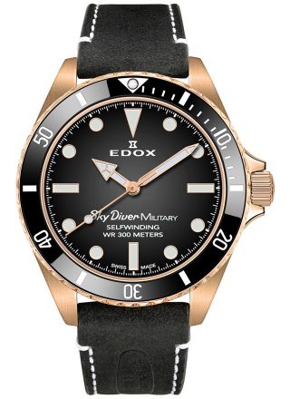 Edox SkyDiver Military Limited Edition Automatic 80115 BRZN NDR