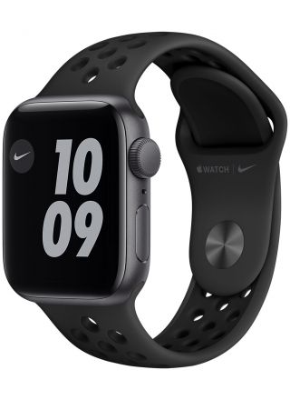 Apple Watch Nike SE GPS tähtiharmaa alumiinikuori 40 mm antrasiitti/musta Nike urheiluranneke MKQ33KS/A