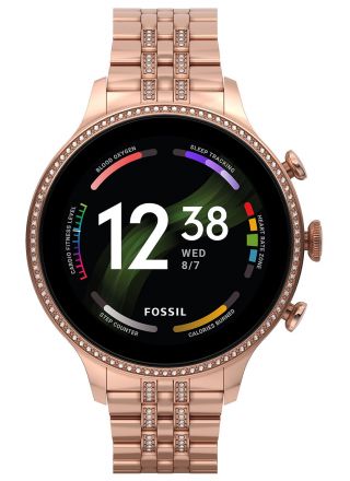 Fossil Gen 6 Rose Gold-Tone Stainless Steel älykello 42 mm FTW6077