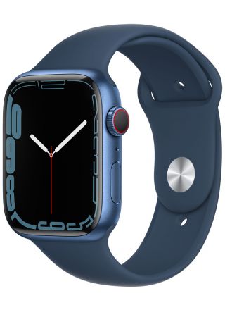 Apple Watch Series 7 GPS + Cellular sininen alumiinikuori 41 mm syvänteensininen urheiluranneke MKHU3KS/A