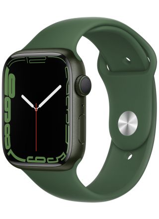 Apple Watch Series 7 GPS vihreä alumiinikuori 45 mm apilanvihreä urheiluranneke MKN73KS/A