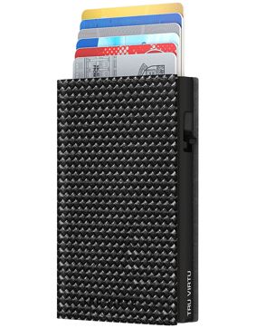 Tru Virtu Click & Slide Sleek Diagonal Carbon korttikotelo RFID
