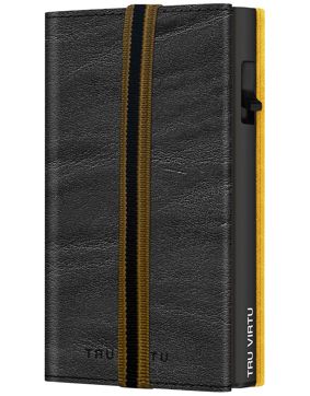 Tru Virtu Click & Slide Strap Edge Caramba Black korttikotelo RFID