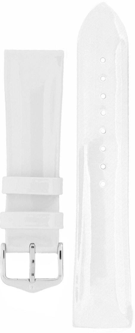 Hirsch Diva kiiltävä valkoinen nahkaranneke 015 36 1 00