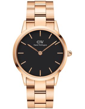 Daniel Wellington Iconic Link 36 Rose Gold Black DW00100210