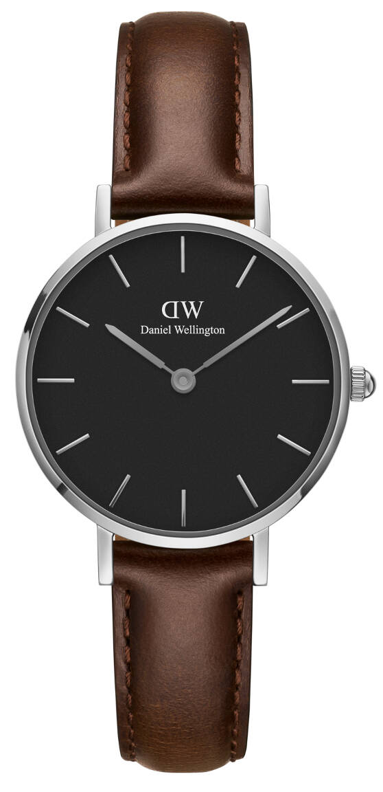 Daniel Wellington Classic Petite Bristol Silver Black 28mm DW00100233