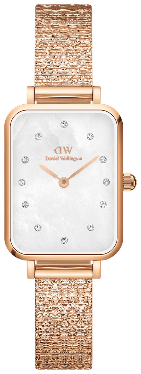 Daniel Wellington Quadro Pressed Piano Lumine Rose Gold MOP White DW00100578