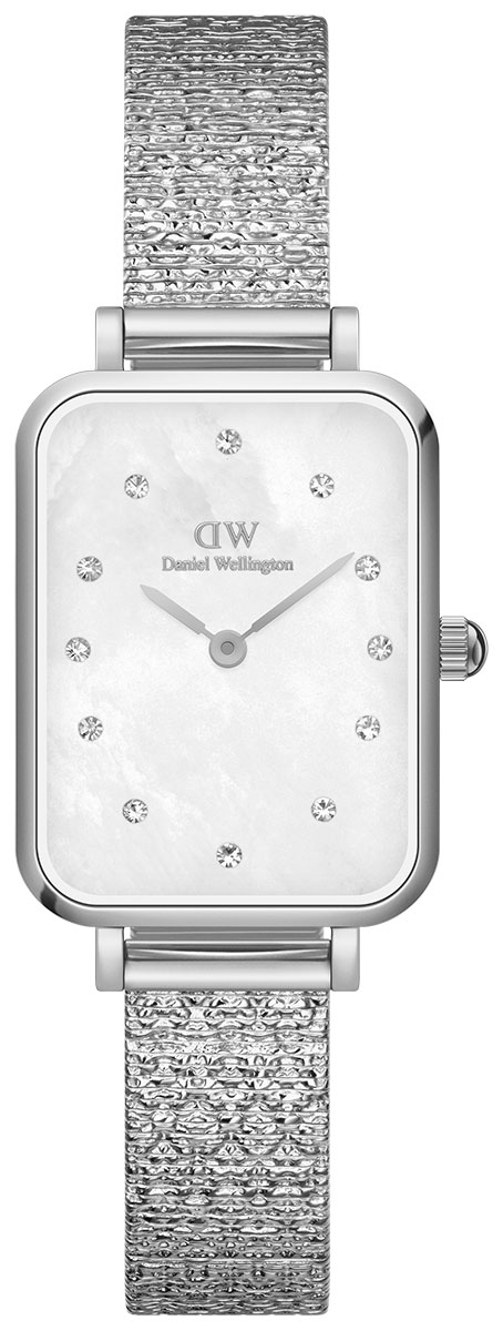 Daniel Wellington Quadro Pressed Piano Lumine Silver MOP White DW00100580