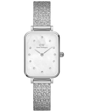 Daniel Wellington Quadro Pressed Piano Lumine Silver MOP White DW00100580